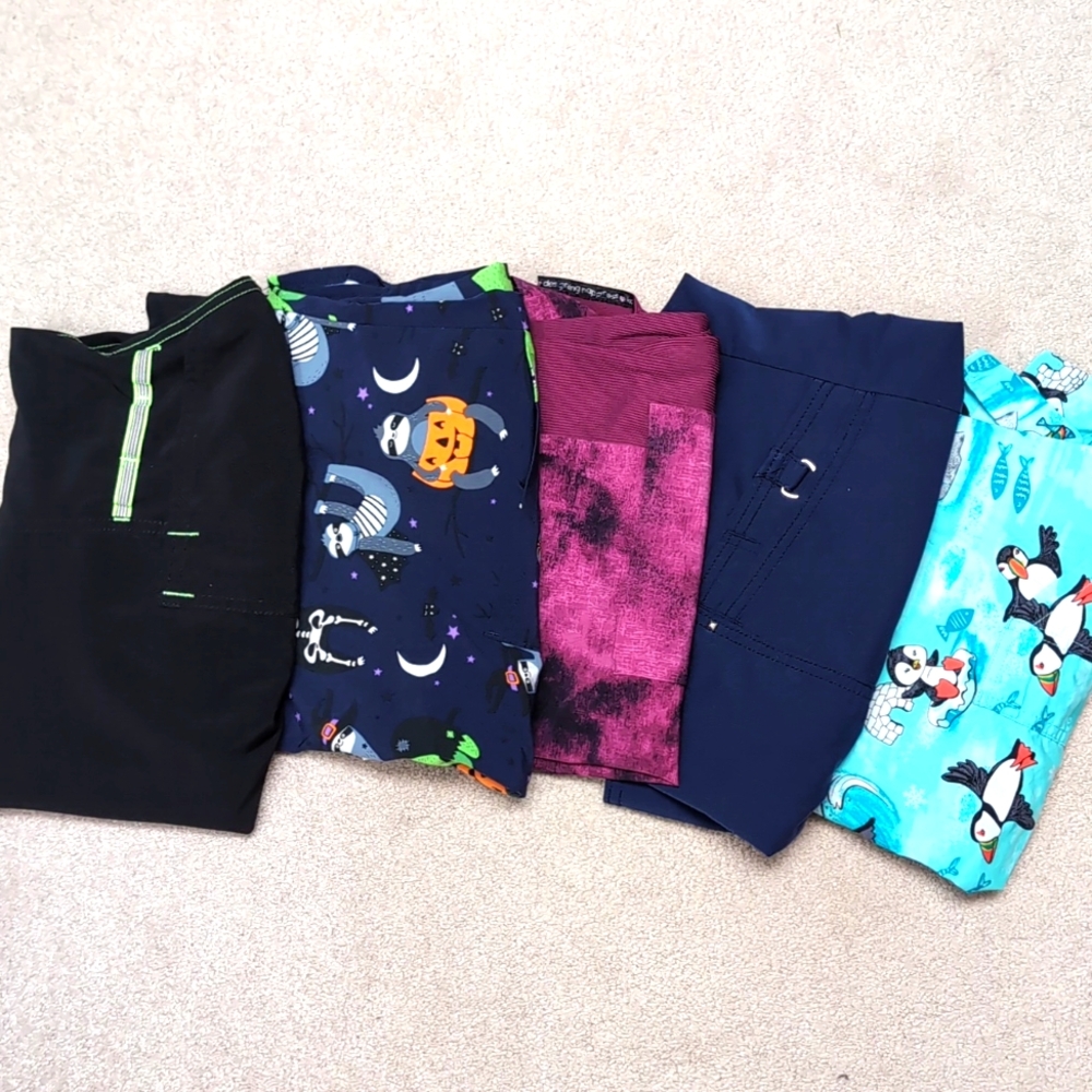 Lot of 5 Scrub Tops